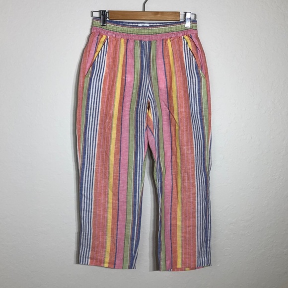 9 Cc California Linen Striped Colorful 